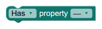 Has property WITH